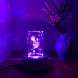 7LED Display Stand Turner for Epoxy Tumblers