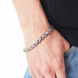 7MM Stainless Steel Magnetic Health Bracelet for Women Men