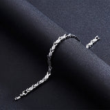 7MM Stainless Steel Magnetic Health Bracelet for Women Men