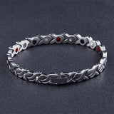 7MM Stainless Steel Magnetic Health Bracelet for Women Men