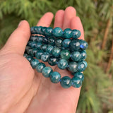 7MM Natural Apatite Beads Bracelet Crystal Gift Woman Round Beads