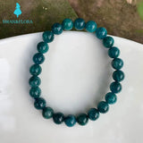 7MM Natural Apatite Beads Bracelet Crystal Gift Woman Round Beads
