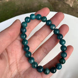 7MM Natural Apatite Beads Bracelet Crystal Gift Woman Round Beads