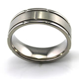 7MM Titanium Wedding Band Unisex Anniversary Ring TI008RM