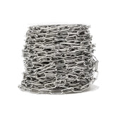 Stainless Steel Paperclip Chain Links 16x7x1.5mm for Jewelry Making