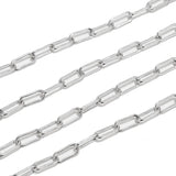 Stainless Steel Paperclip Chain Links 16x7x1.5mm for Jewelry Making