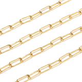 Stainless Steel Paperclip Chain Links 16x7x1.5mm for Jewelry Making