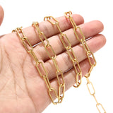 Stainless Steel Paperclip Chain Links 16x7x1.5mm for Jewelry Making