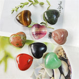 7PC Natural Quartz Heart Shaped Crystal Healing Stones