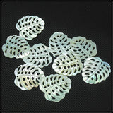 7PC Leaf Shell Pendants Mother Of Pearl Jewelry Findings