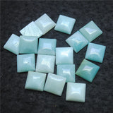 7PCS Amazonite Stone Cabochons 12X12MM-22X22MM Square Shape DIY Jewelry Masaic