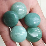 7PCS Amazonite Stone Round Cabochons 25MM DIY Beads for Women Pendants Making