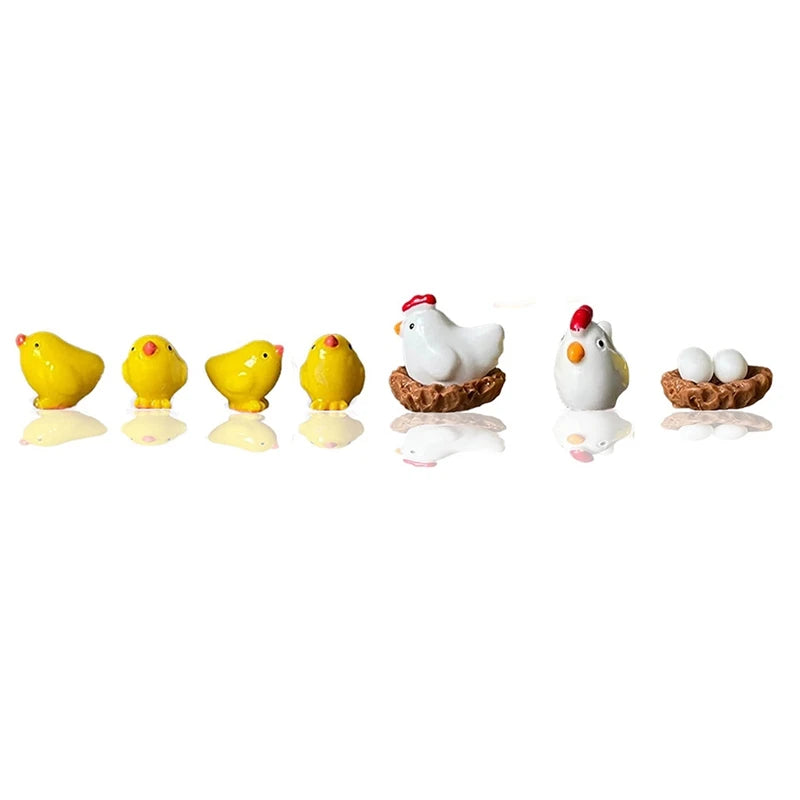 7PCS 3D Chicken Hole Shoe Charms DIY Decoration, Shoe Accessories Buckle Decor
