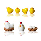 7PCS 3D Chicken Hole Shoe Charms DIY Shoe Decoration Set