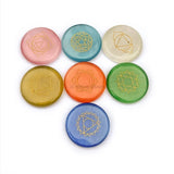7PCS Natural Cat Eye Stone 7 Chakra Gemstones Set Fengshui Decor