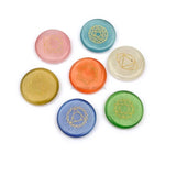7PCS Natural Cat Eye Stone 7 Chakra Gemstones Set Fengshui Decor