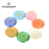 7PCS Natural Cat Eye Stone 7 Chakra Gemstones Set Fengshui Decor