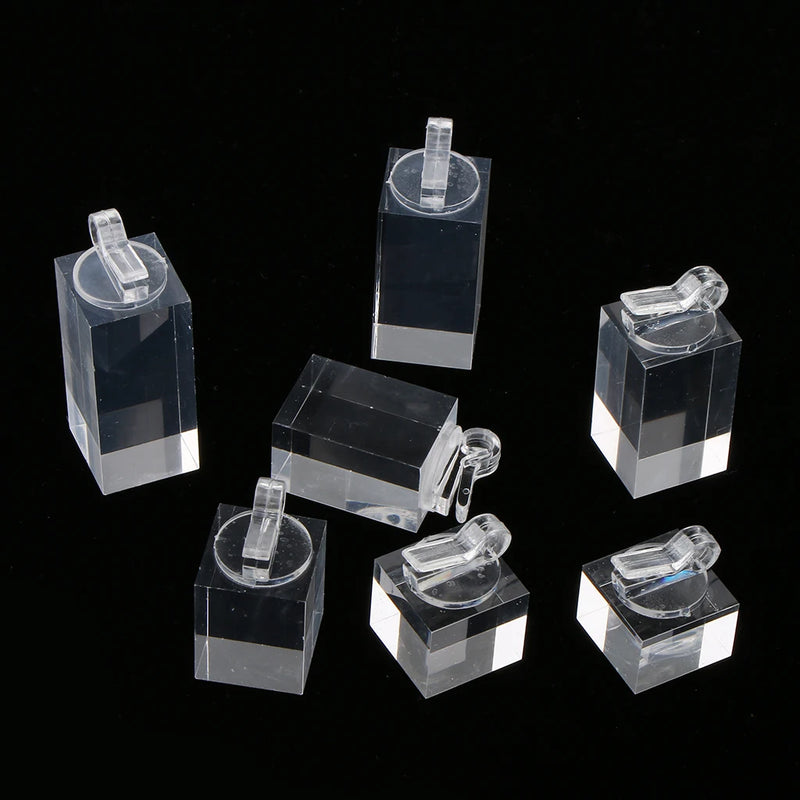 Acrylic Finger Ring Display Stand Jewelry Showcase Bead Rings Organizer