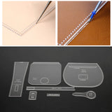 7Pcs Acrylic Leather Tool Template Shoulder Bag Pattern Stencil