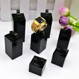 7Pcs Acrylic Finger Ring Jewelry Display Stand Holder