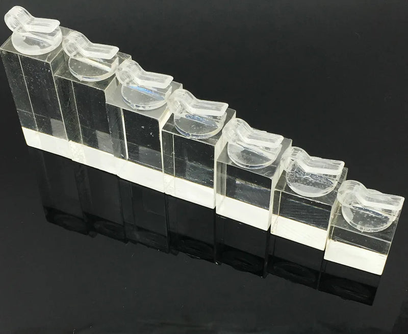 7Pcs Acrylic Finger Ring Jewelry Display Stand Holder