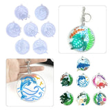 7pcs Marine Animal Keychain Silicone Molds for Pendant Mold