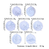 7pcs Marine Animal Keychain Silicone Molds for Pendant Mold