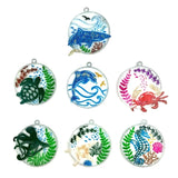 7pcs Marine Animal Keychain Silicone Molds for Pendant Mold