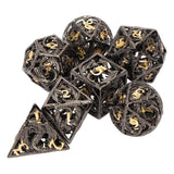 7Pcs Mini Hollow Metal Set for Role Playing Game,Bronze