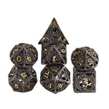 7Pcs Mini Hollow Metal Set for Role Playing Game,Bronze