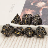 7Pcs Mini Hollow Metal Set for Role Playing Game,Bronze