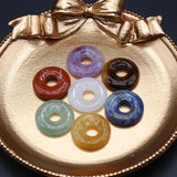 7Pcs Natural Stone Abacus Beads for Jewelry 18mm