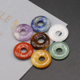 7Pcs Natural Stone Abacus Beads for Jewelry 18mm