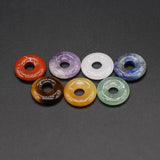 7Pcs Natural Stone Abacus Beads for Jewelry 18mm