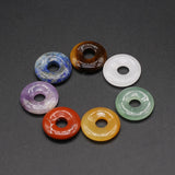 7Pcs Natural Stone Abacus Beads for Jewelry 18mm