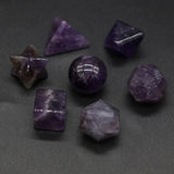 7Pcs Natural Stone Loose Beads Amethysts Whiskey Beer Wine Keep Drink Cold