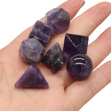 7Pcs Natural Stone Loose Beads Amethysts Whiskey Beer Wine Keep Drink Cold