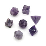 7Pcs Natural Stone Loose Beads Amethysts Whiskey Beer Wine Keep Drink Cold