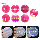 7Pcs Round Resin Molds Silicone, Circle Ornaments Resin Mold