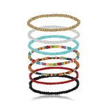 Boho Beads Bracelets Set for Women - 7Pcs Bohemian Layered Bracelets