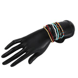 Boho Beads Bracelets Set for Women - 7Pcs Bohemian Layered Bracelets