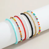 Boho Beads Bracelets Set for Women - 7Pcs Bohemian Layered Bracelets