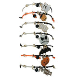 7Pcs Halloween String Bracelets Alloy Charm Adjustable Bang