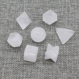 7Pcs Natural Stone Platonic Solids Octahedron Home Ornament for Office Decor