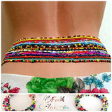 7Pcs Summer Bikini Beaded Waist Chain Body Jewelry F3MD