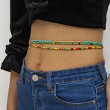 7Pcs Summer Bikini Beaded Waist Chain Body Jewelry F3MD