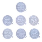 7Pcs Tea Tray Coffee Coaster Molds Silicone Epoxy Resin Placemat Coaster Molds