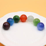 7Pcs/lot 20mm Cymophane Striped Agate DIY Necklace Bracelet Jewelry Making