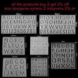 Alphabet Epoxy Resin Molds Silicone Casting DIY Jewelry Making Supplies