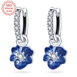 Women's 3g S925 Sterling Silver Flower Earrings, Perfect for Parties